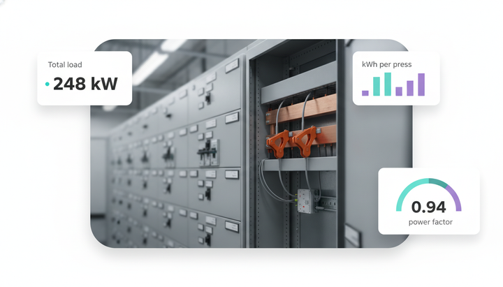 Five cellular approaches to an industrial energy monitoring system, compared